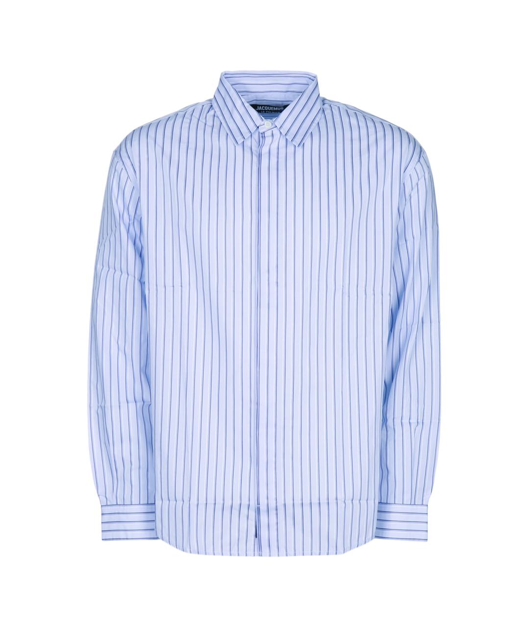 JACQUEMUS Синяя кэжуал рубашка, фото 1