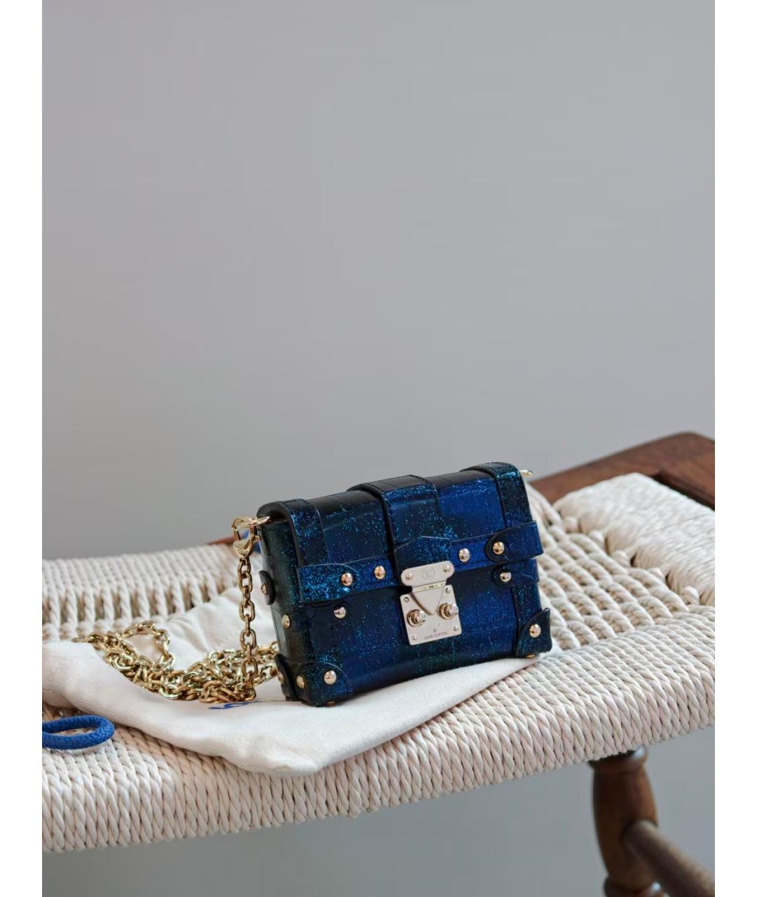 LOUIS VUITTON Синяя сумка через плечо, фото 5