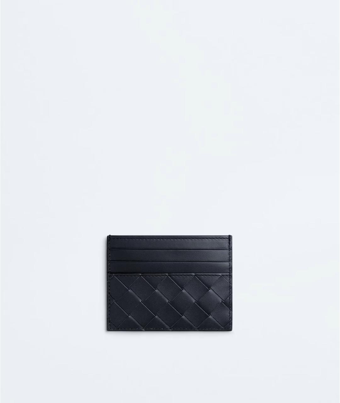 BOTTEGA VENETA Темно-синий кожаный кардхолдер, фото 2