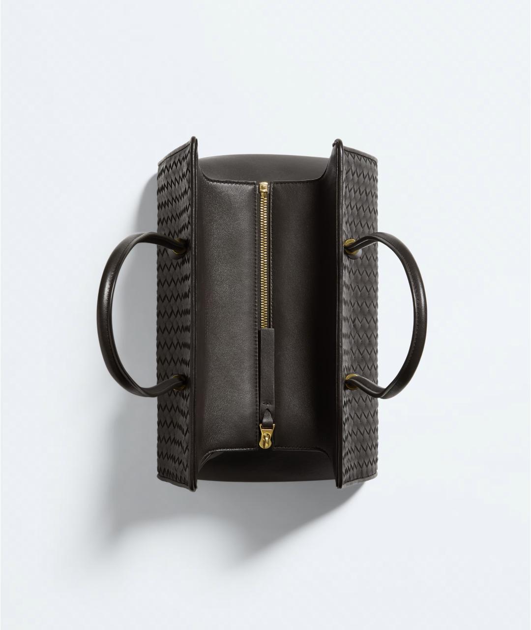 BOTTEGA VENETA Коричневая кожаная сумка тоут, фото 5