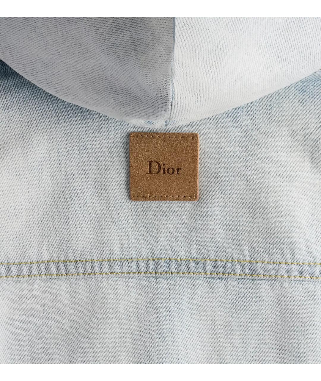 CHRISTIAN DIOR Голубая хлопковая куртка, фото 8