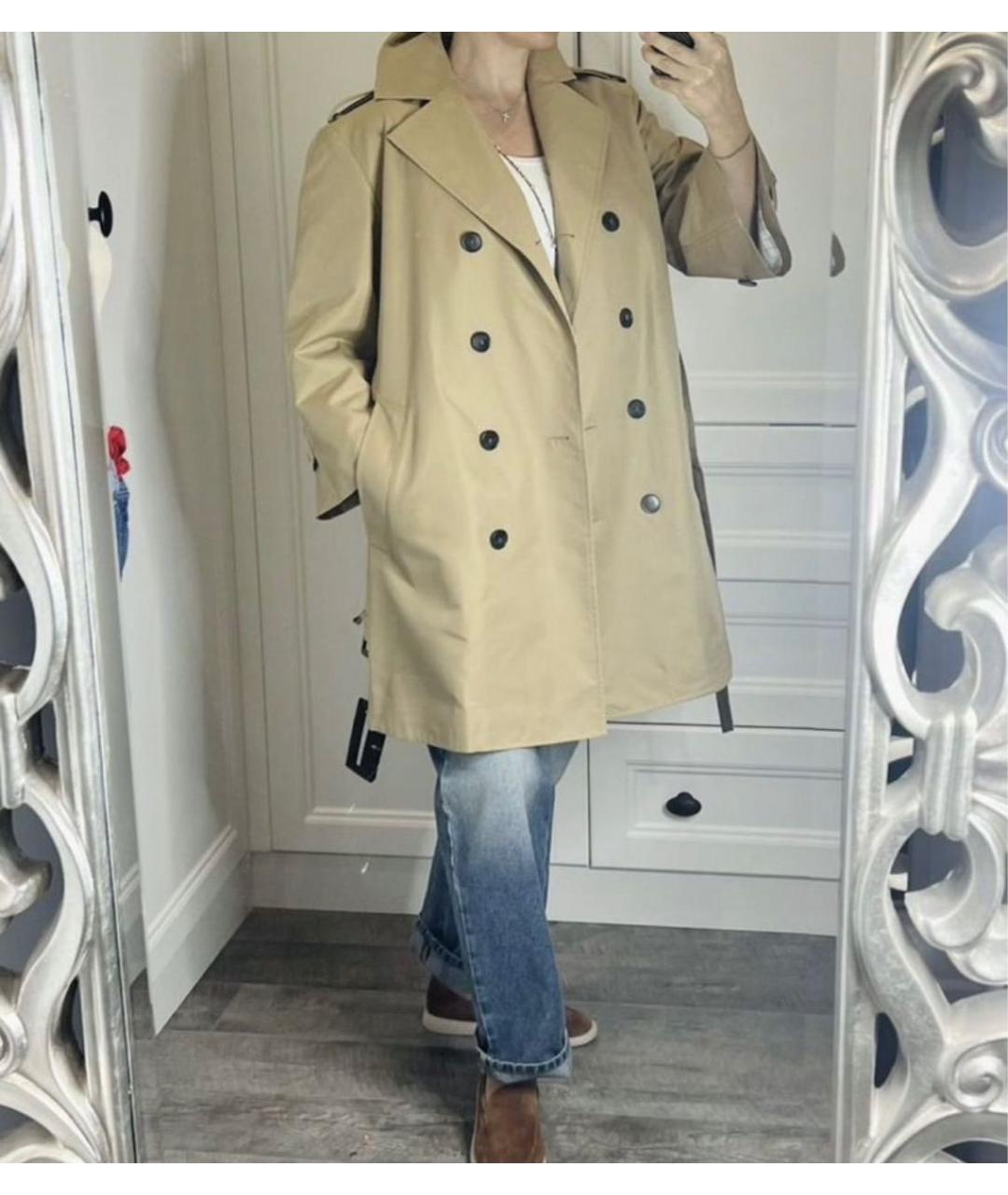 WEEKEND MAX MARA Бежевый тренч/плащ, фото 8