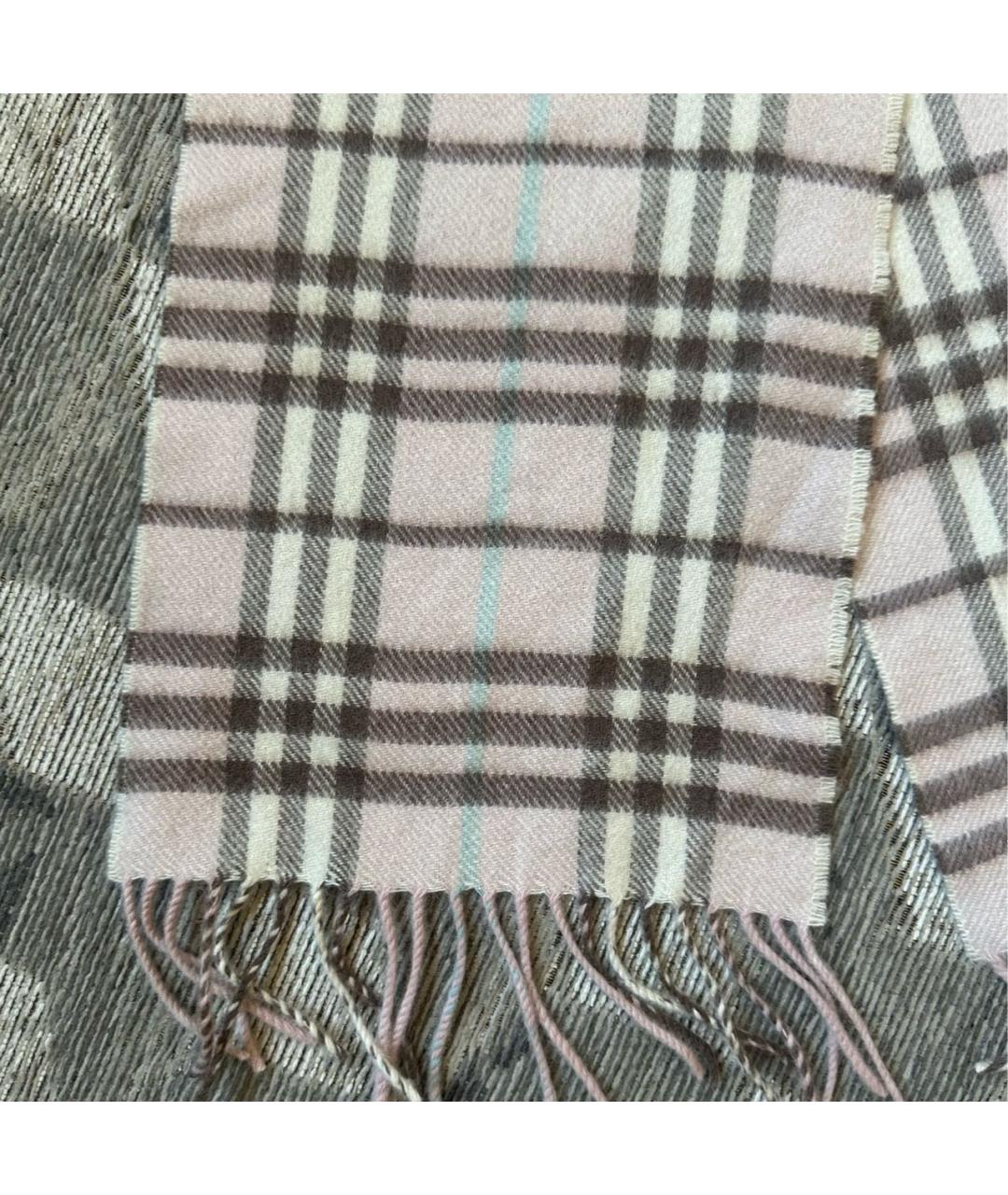 BURBERRY Розовый шарф, фото 5