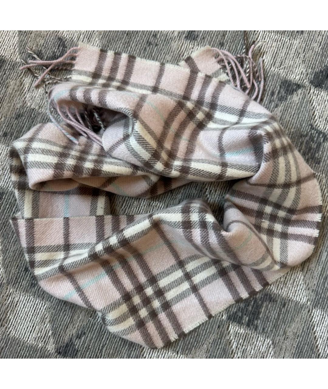 BURBERRY Розовый шарф, фото 2