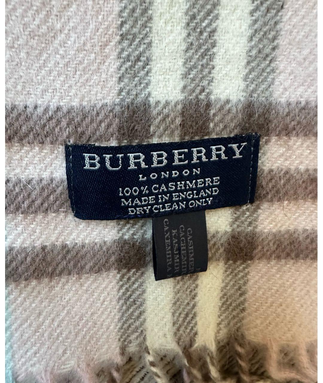 BURBERRY Розовый шарф, фото 3
