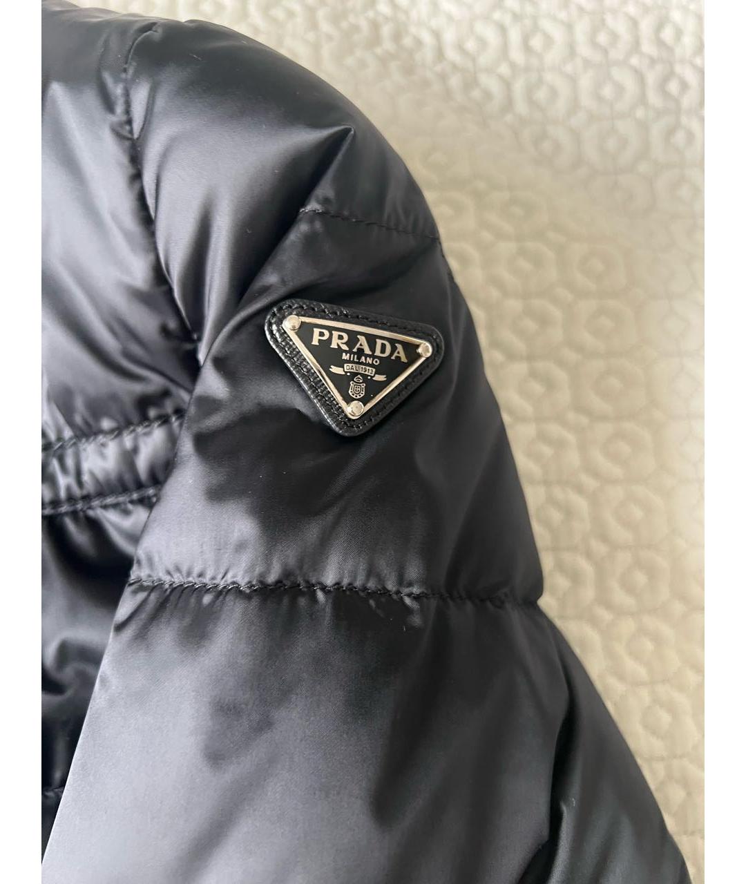 PRADA Черная нейлоновая куртка, фото 5