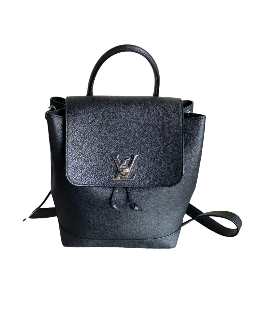 LOUIS VUITTON Черный кожаный рюкзак, фото 6