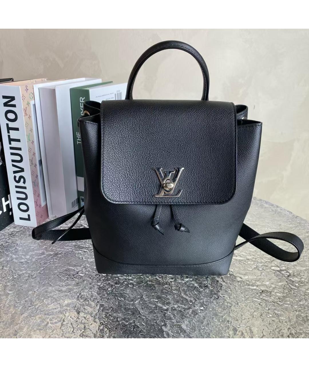 LOUIS VUITTON Черный кожаный рюкзак, фото 2