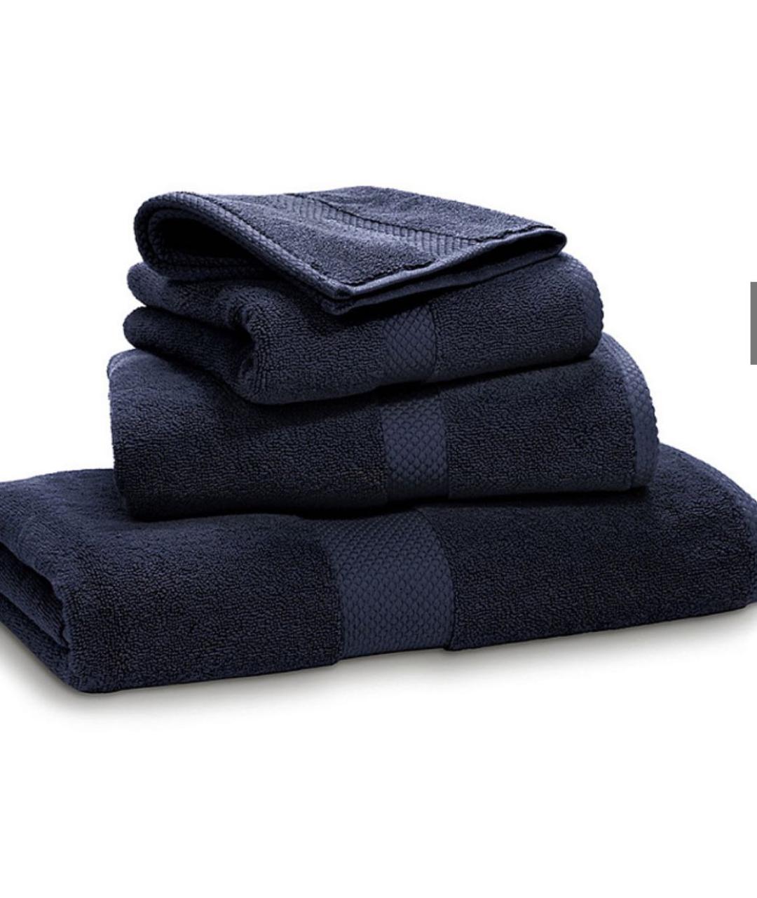 RALPH LAUREN Темно-синее хлопковое полотенце, фото 6