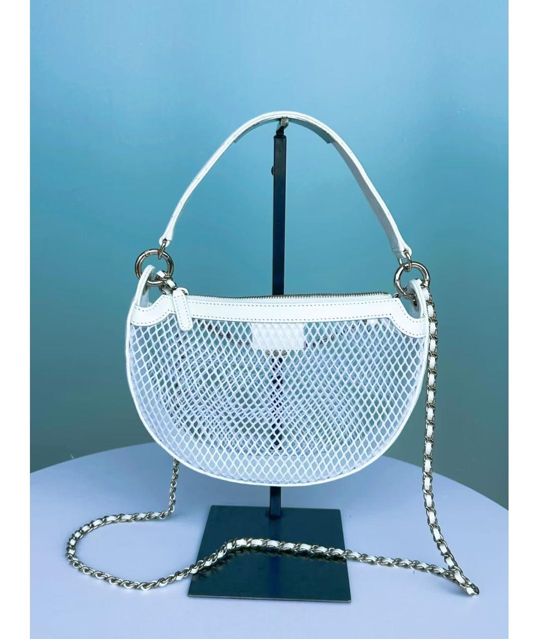 CHANEL Белая сумка через плечо, фото 4