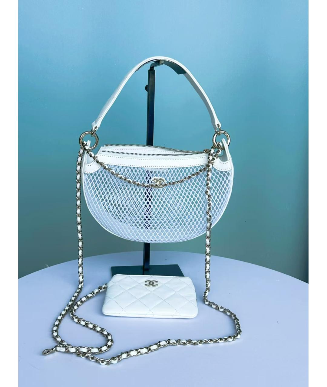 CHANEL Белая сумка через плечо, фото 2