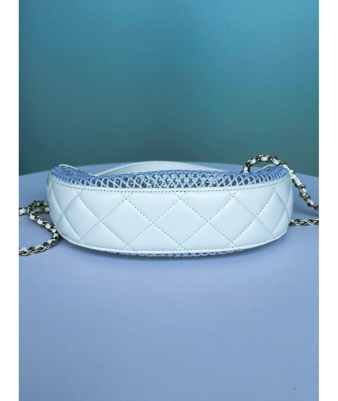 CHANEL Белая сумка через плечо, фото 5