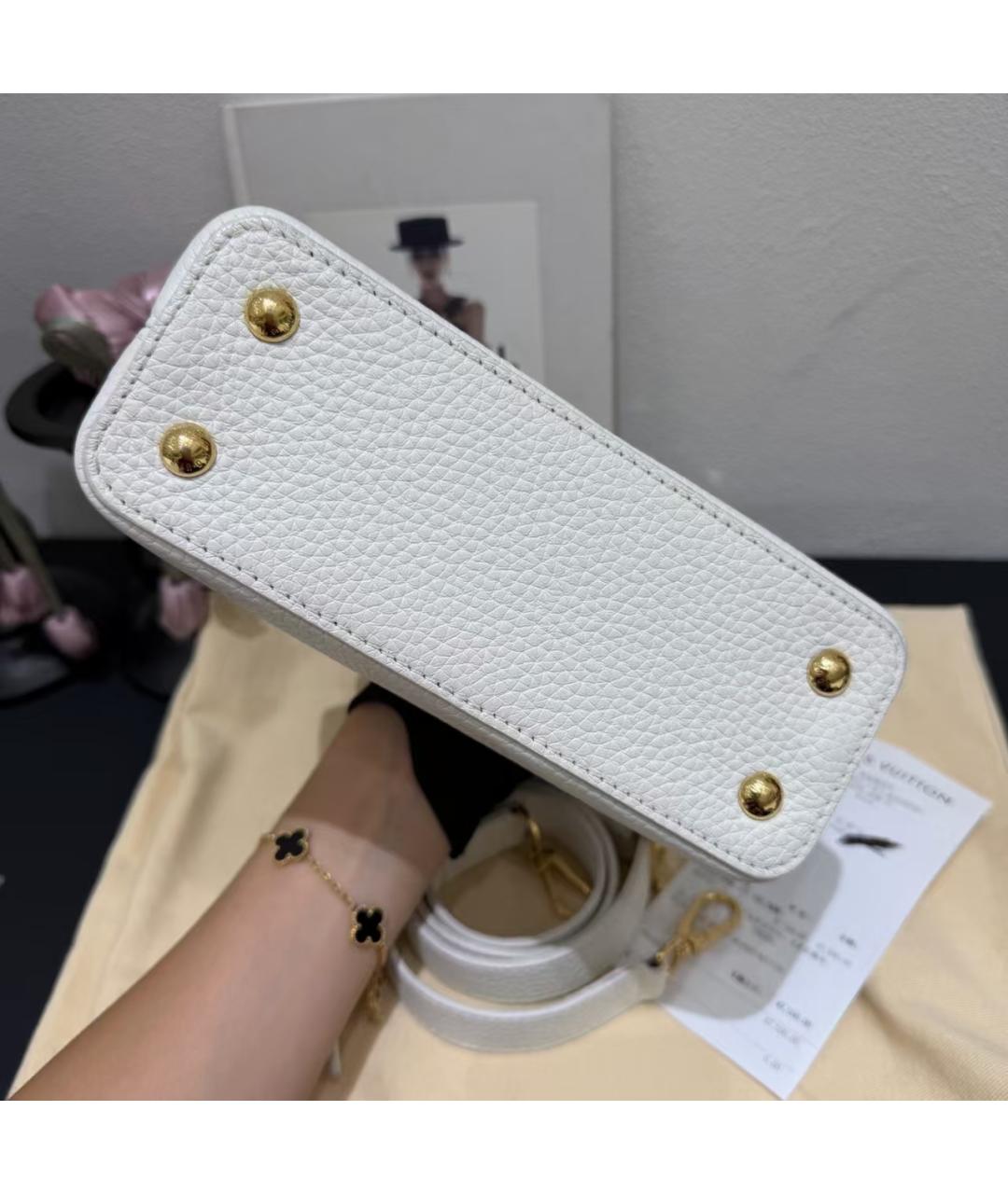 LOUIS VUITTON Белая сумка через плечо, фото 4