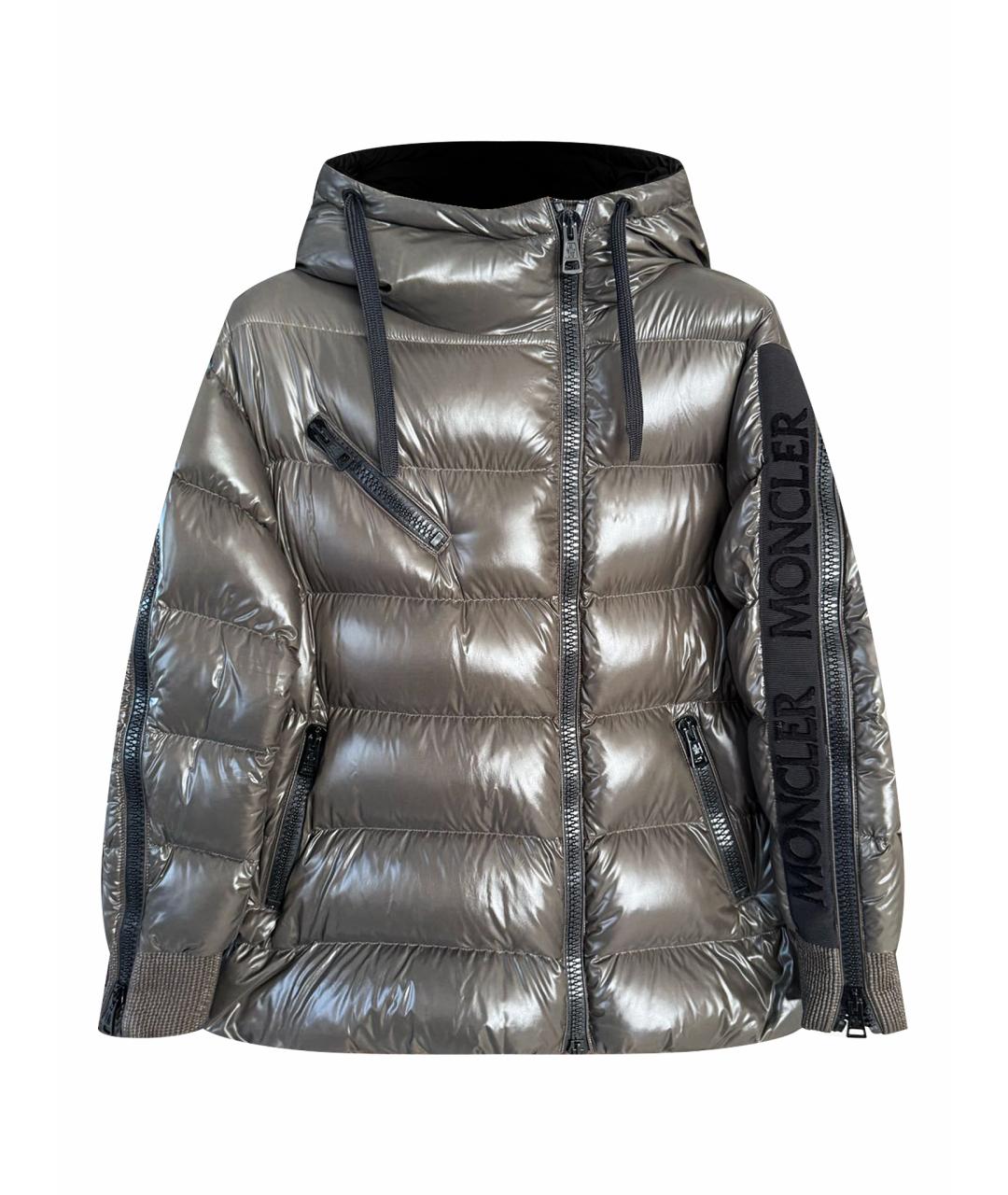 MONCLER Хаки полиамидовый пуховик, фото 1