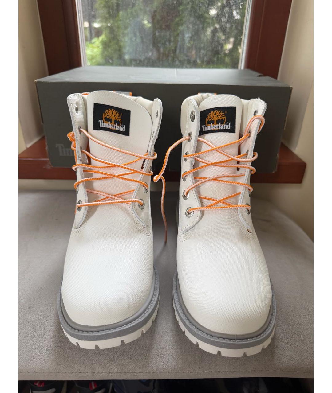 TIMBERLAND Белые кожаные ботинки, фото 2