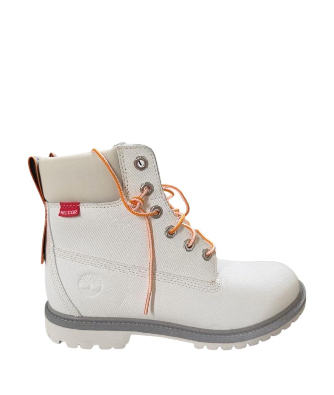TIMBERLAND Белые кожаные ботинки, фото 1