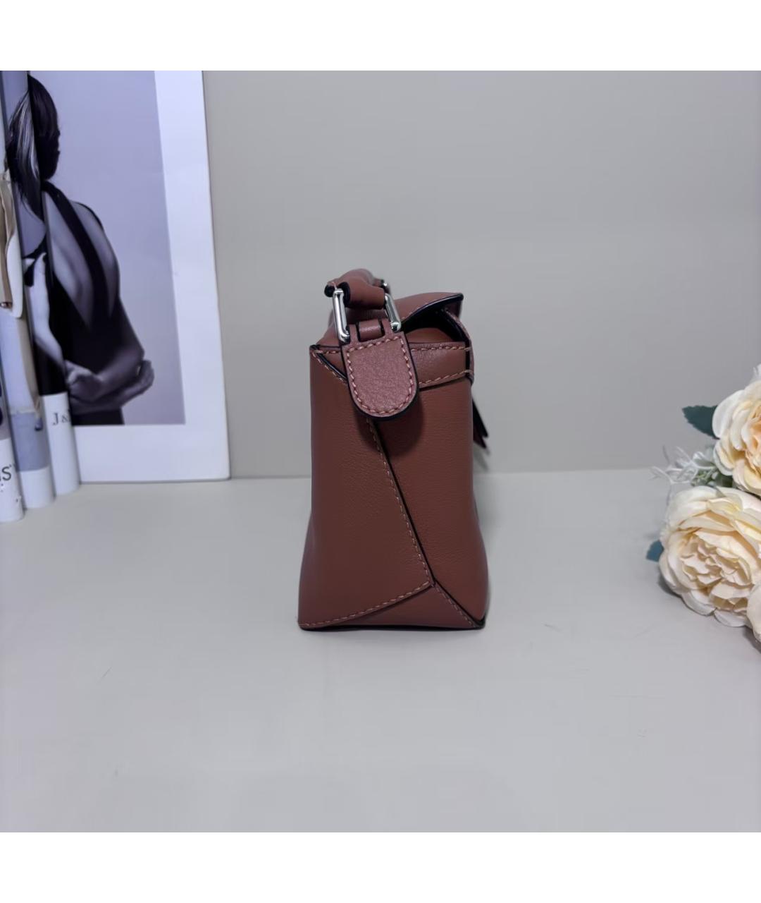 LOEWE Коричневая сумка через плечо, фото 4