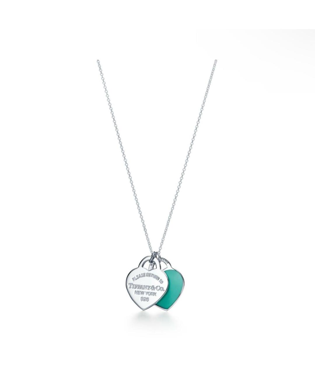 TIFFANY&CO Голубая серебряная подвеска, фото 6