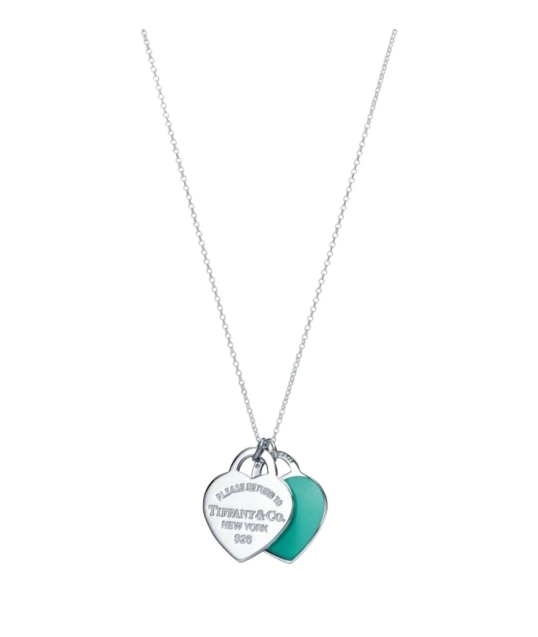 TIFFANY&CO Голубая серебряная подвеска, фото 1