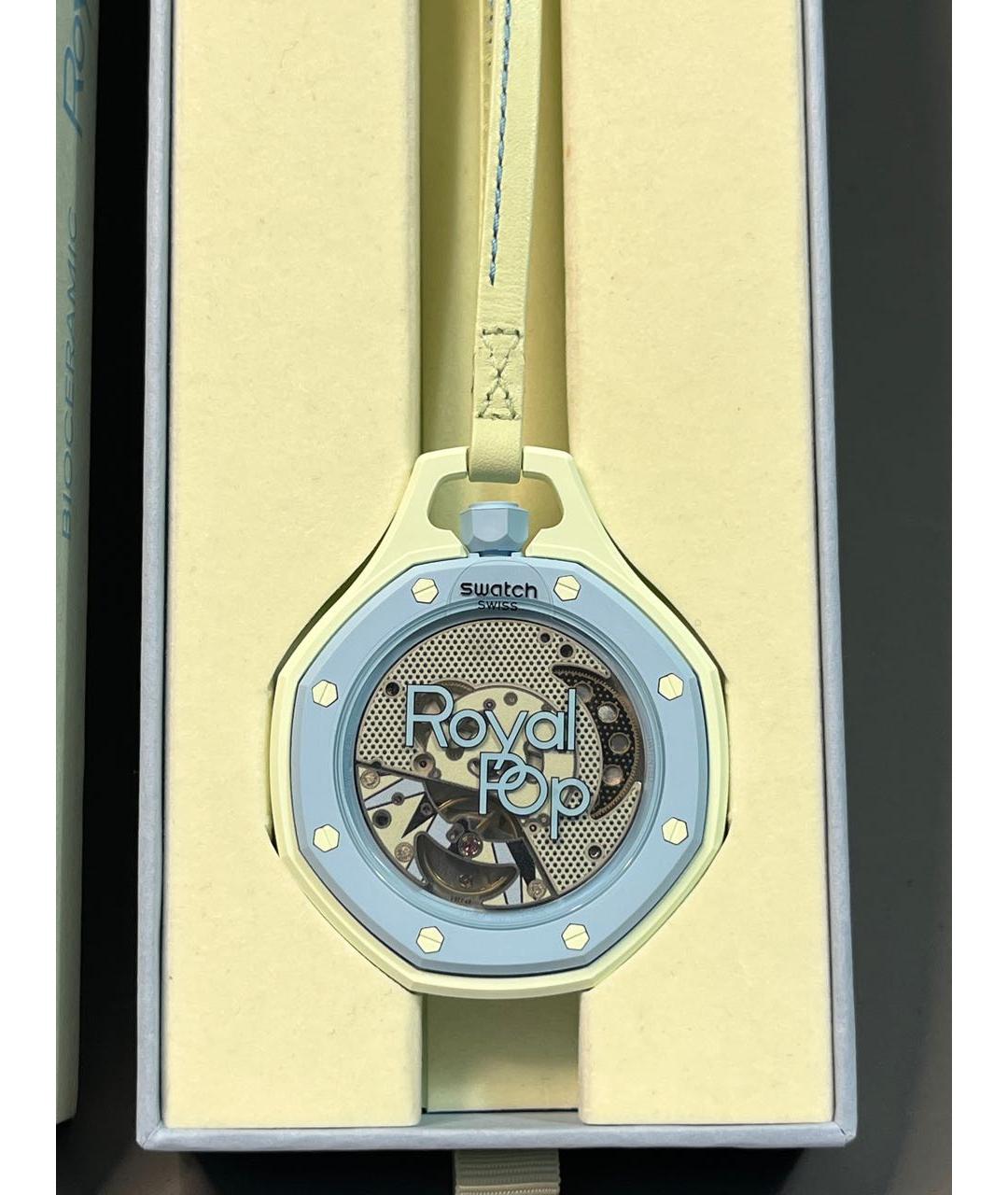 Swatch Голубые часы, фото 3
