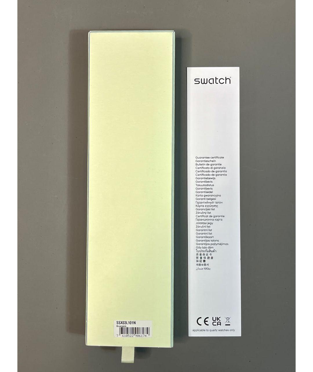 Swatch Голубые часы, фото 4