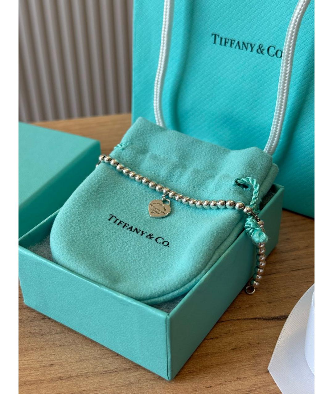 TIFFANY&CO Серебряный серебряный браслет, фото 4