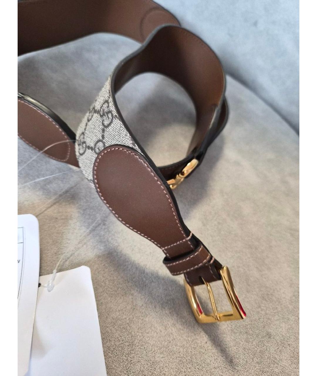 GUCCI Коричневый кожаный ремень, фото 2