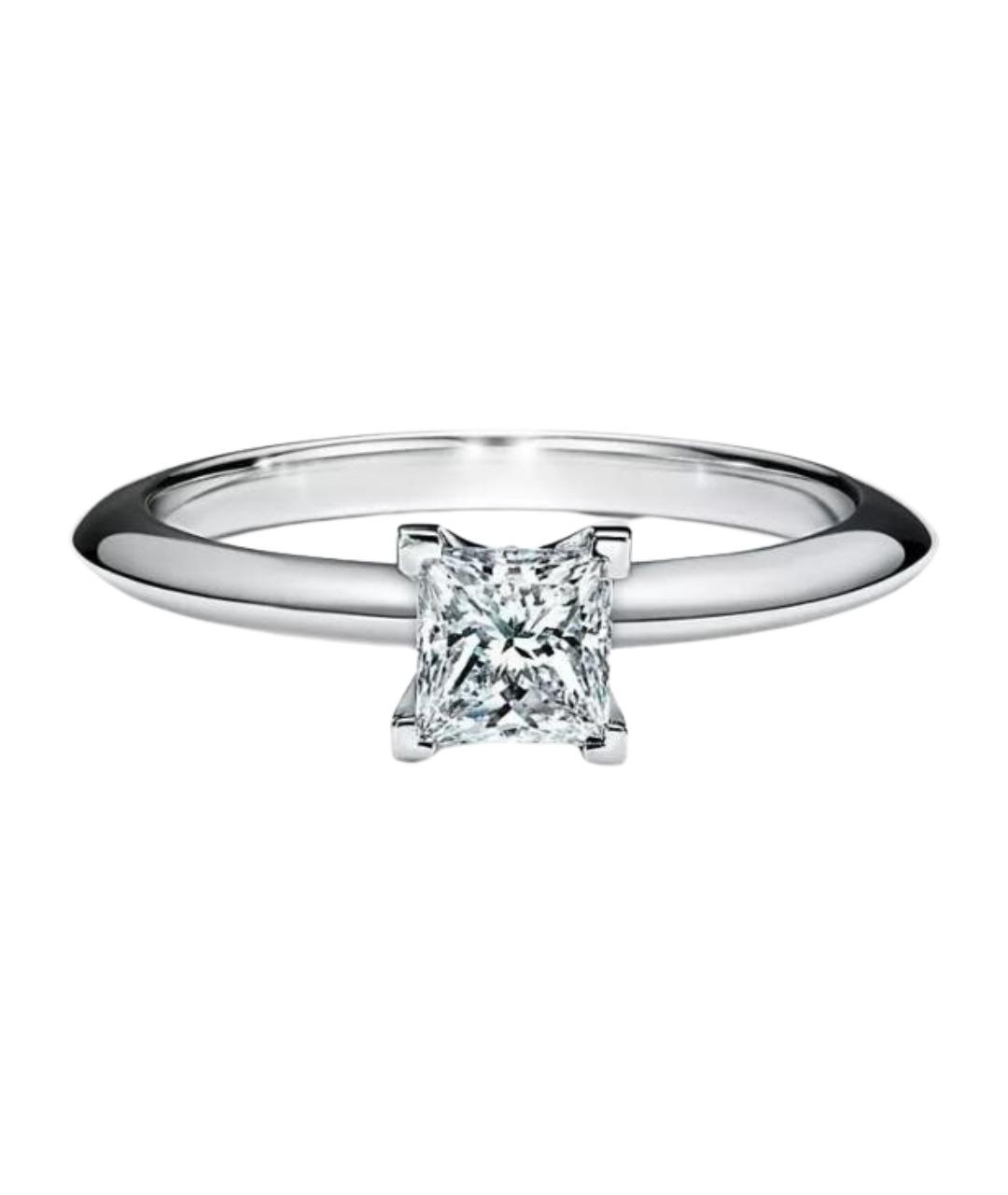 TIFFANY&CO Белое платиновое кольцо, фото 1