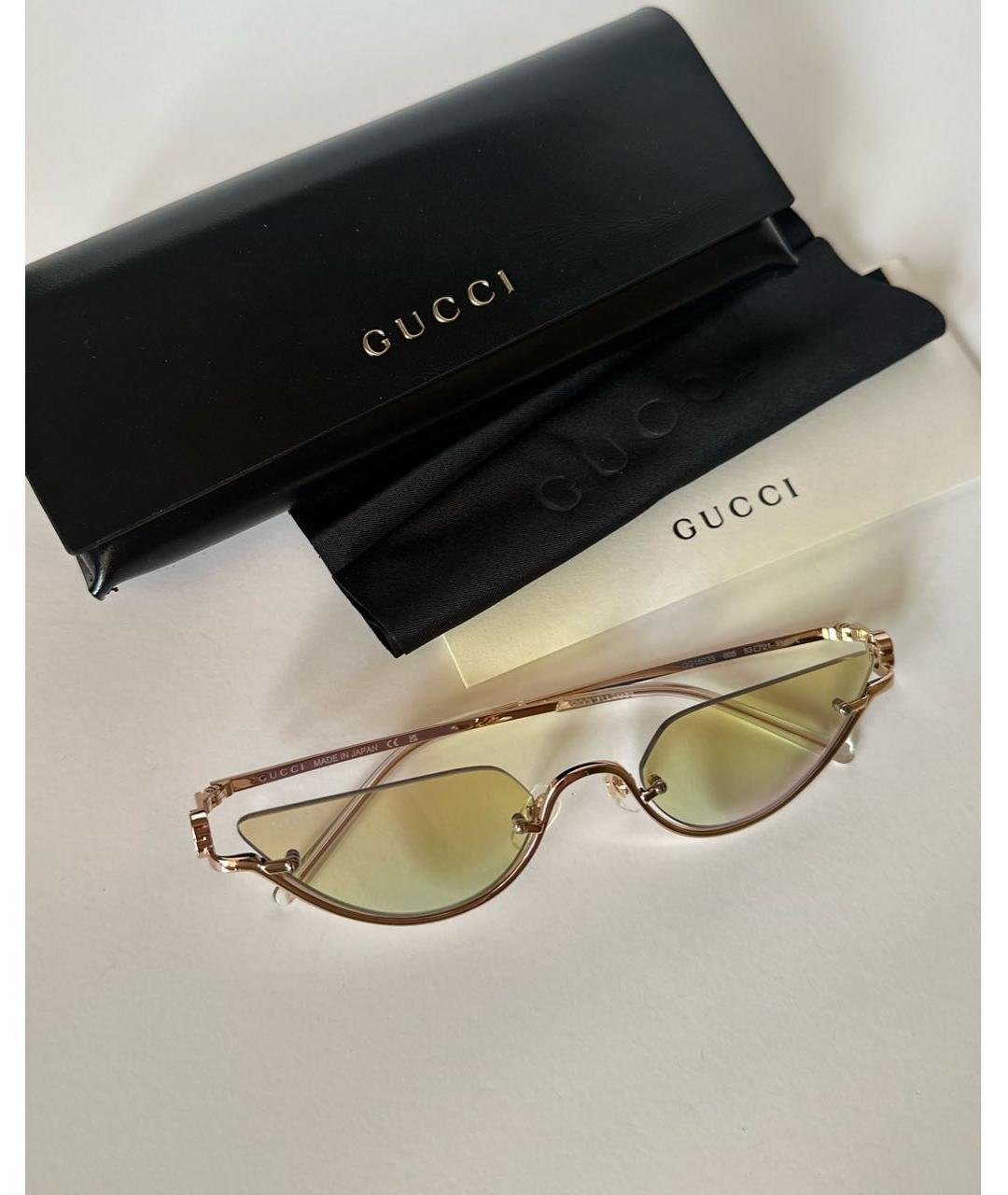 GUCCI Мульти металлические солнцезащитные очки, фото 4