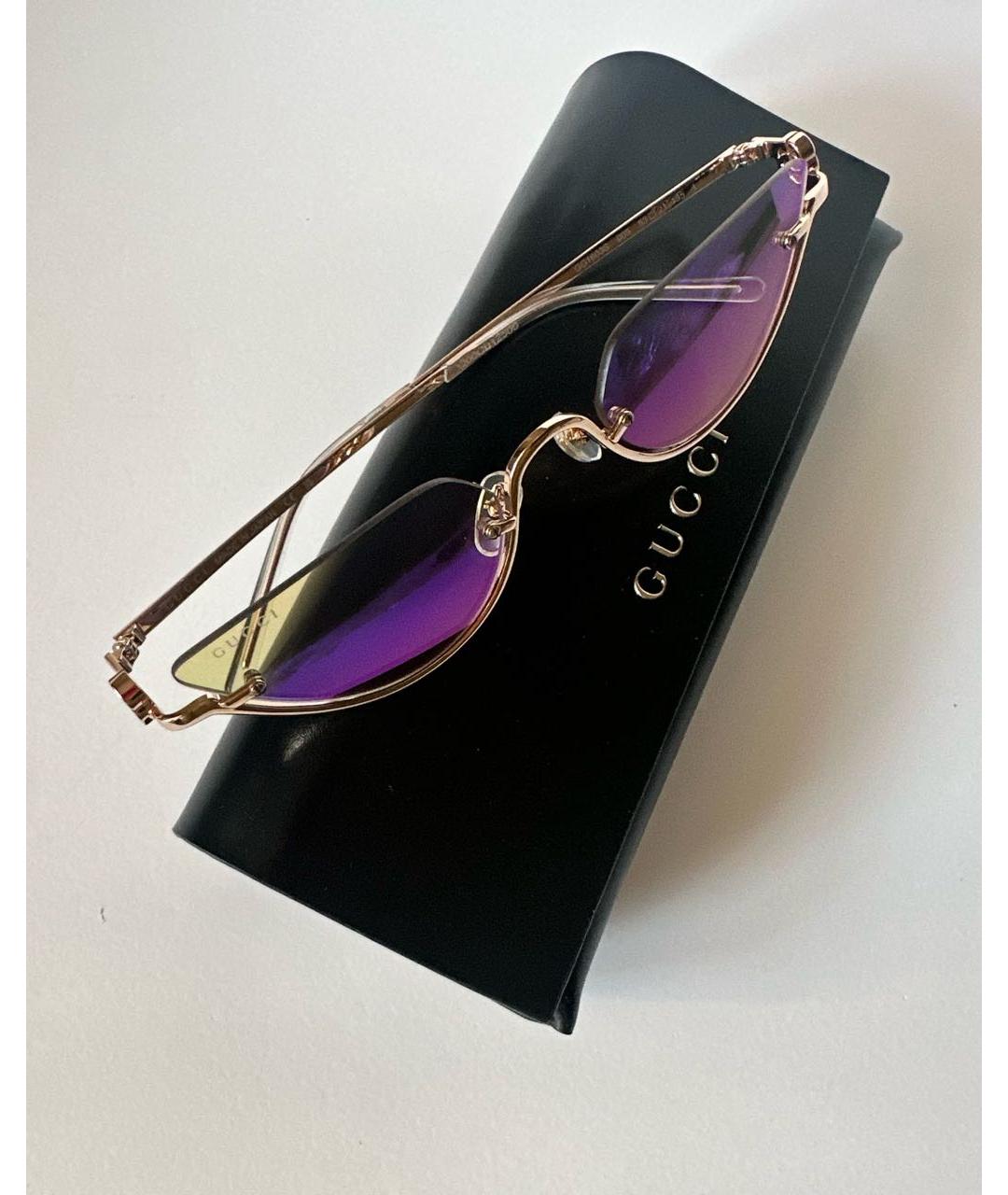 GUCCI Мульти металлические солнцезащитные очки, фото 2