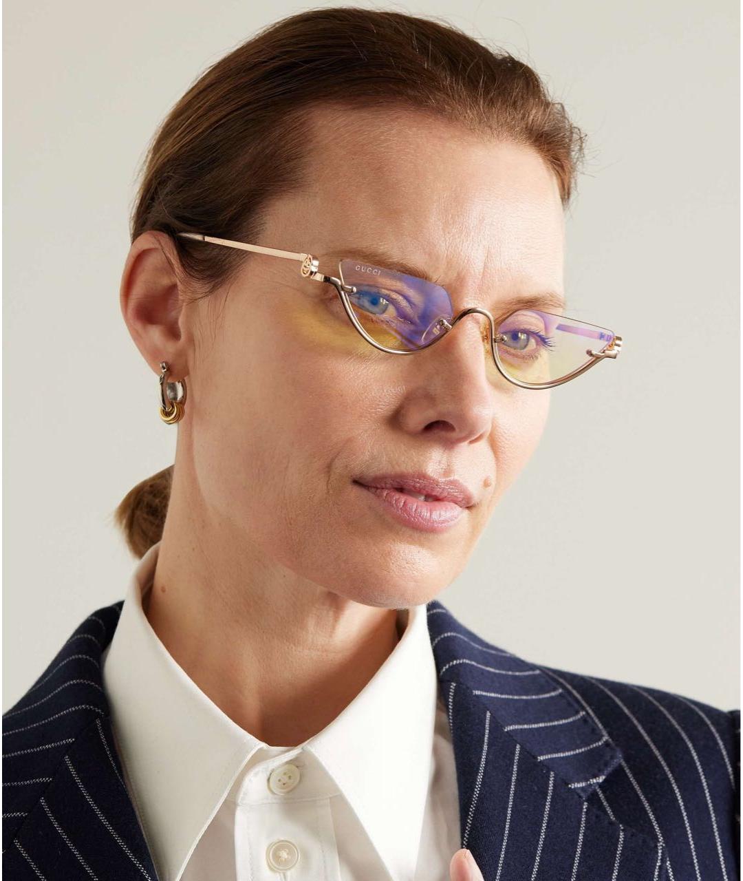 GUCCI Мульти металлические солнцезащитные очки, фото 7
