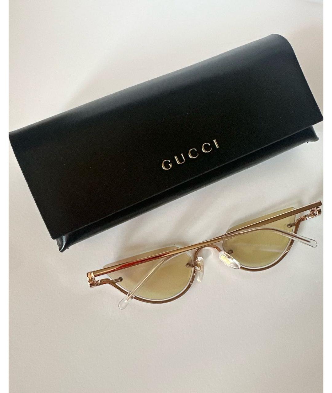 GUCCI Мульти металлические солнцезащитные очки, фото 3