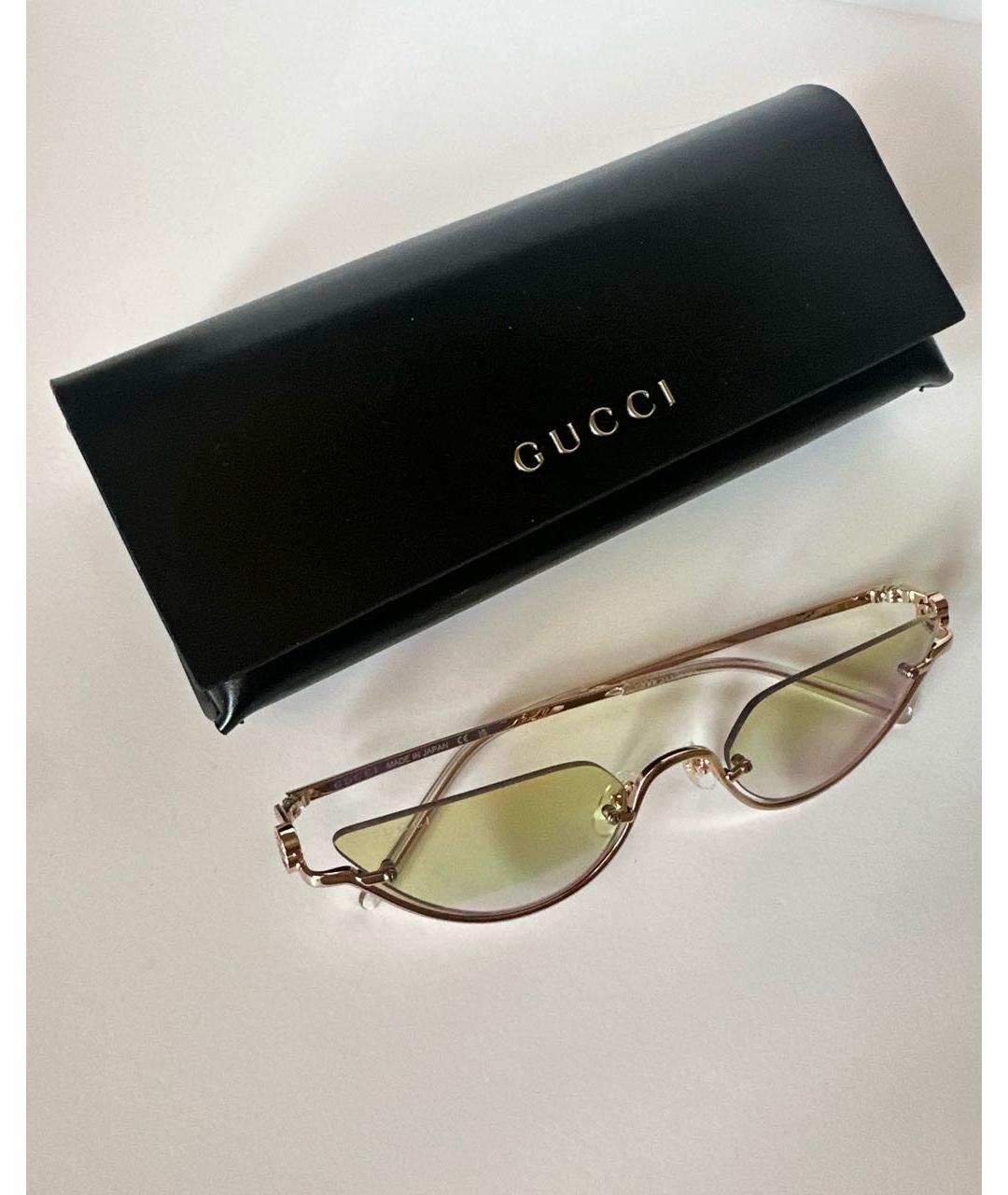 GUCCI Мульти металлические солнцезащитные очки, фото 8