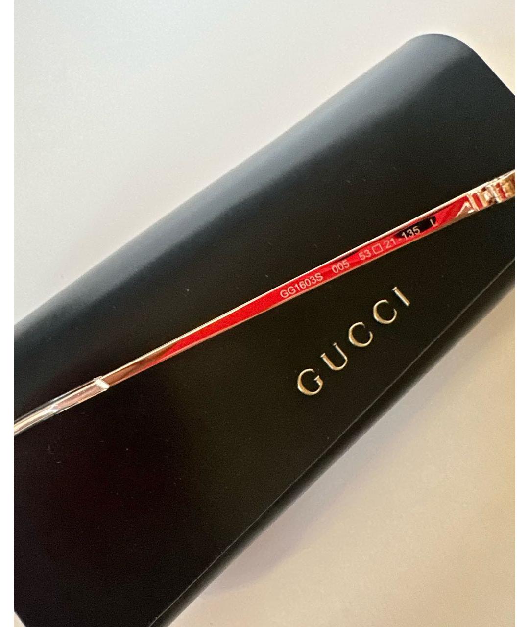 GUCCI Мульти металлические солнцезащитные очки, фото 6