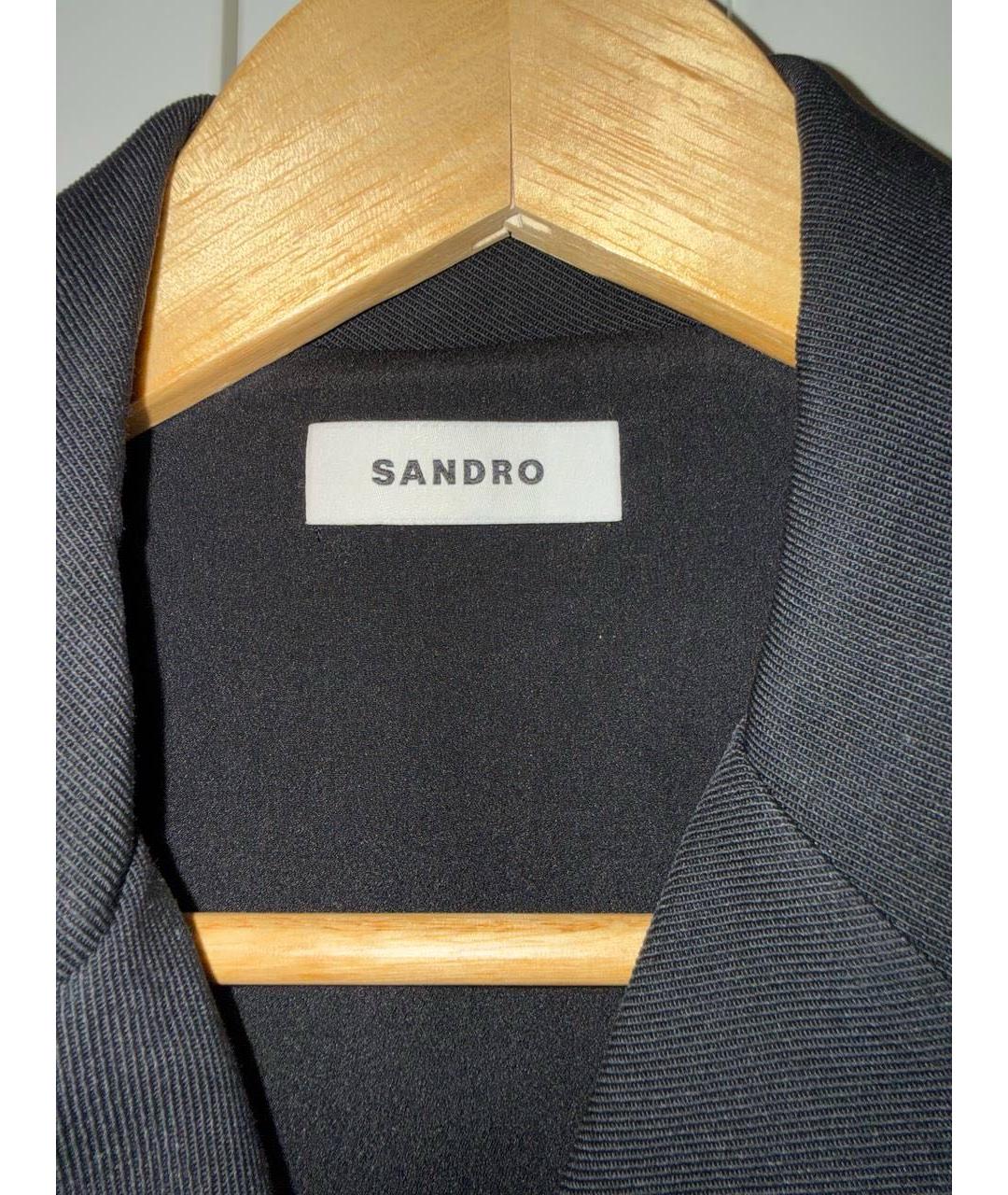 SANDRO Черное коктейльное платье, фото 3