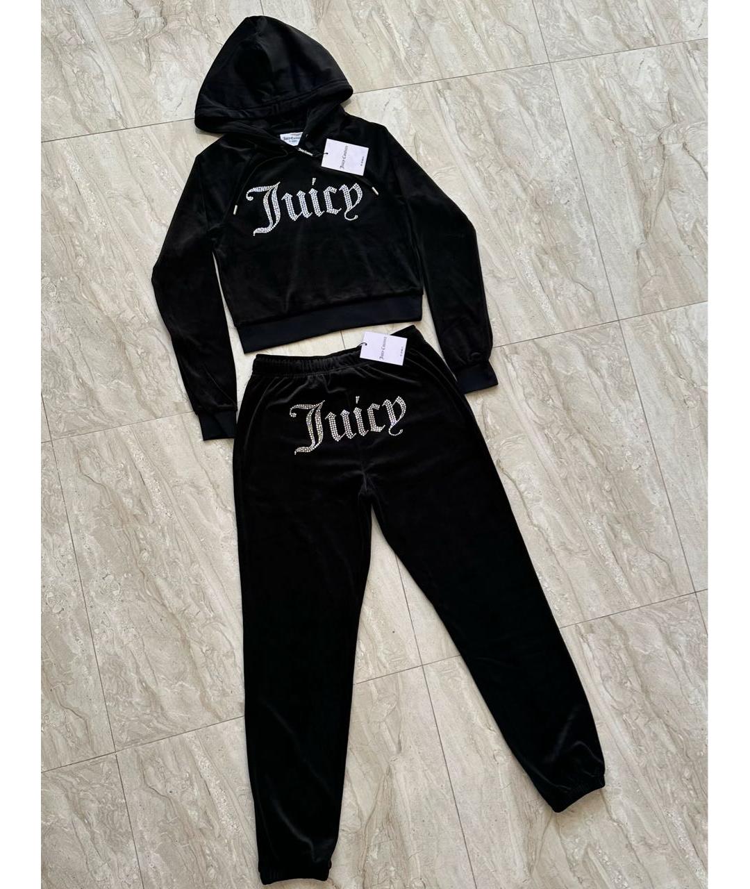 JUICY COUTURE Черный велюровый спортивные костюмы, фото 3