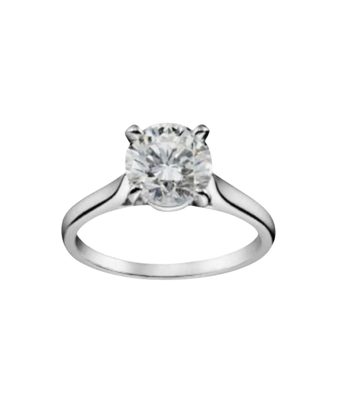 CARTIER Белое платиновое кольцо, фото 7