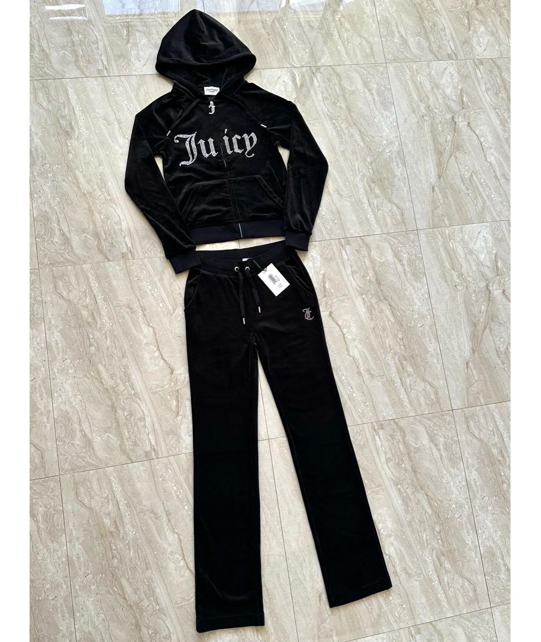 JUICY COUTURE Черный велюровый спортивные костюмы, фото 3