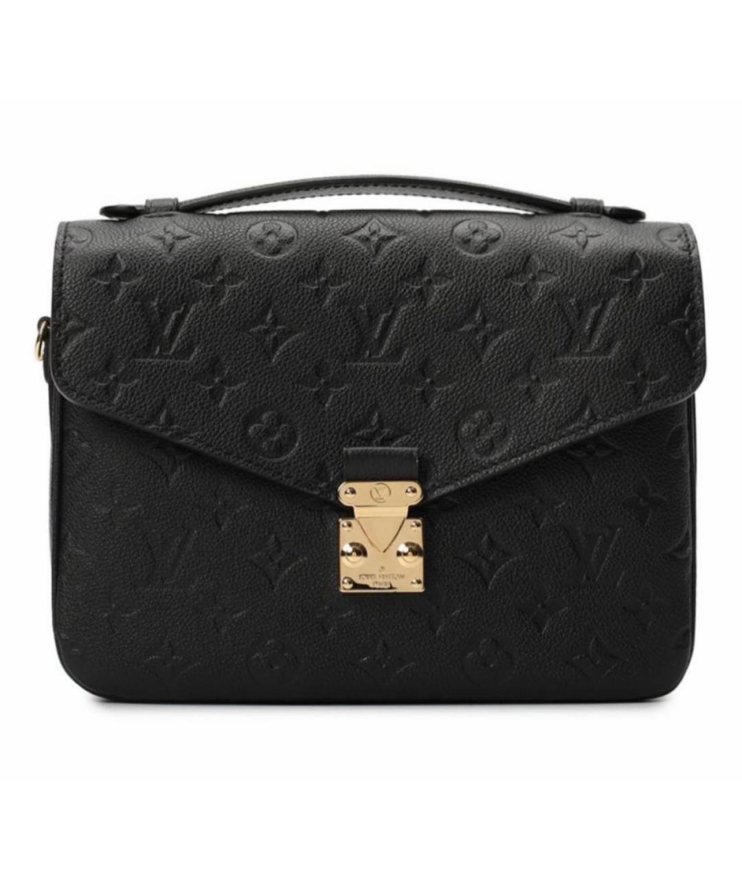 LOUIS VUITTON Черная кожаная сумка через плечо, фото 1