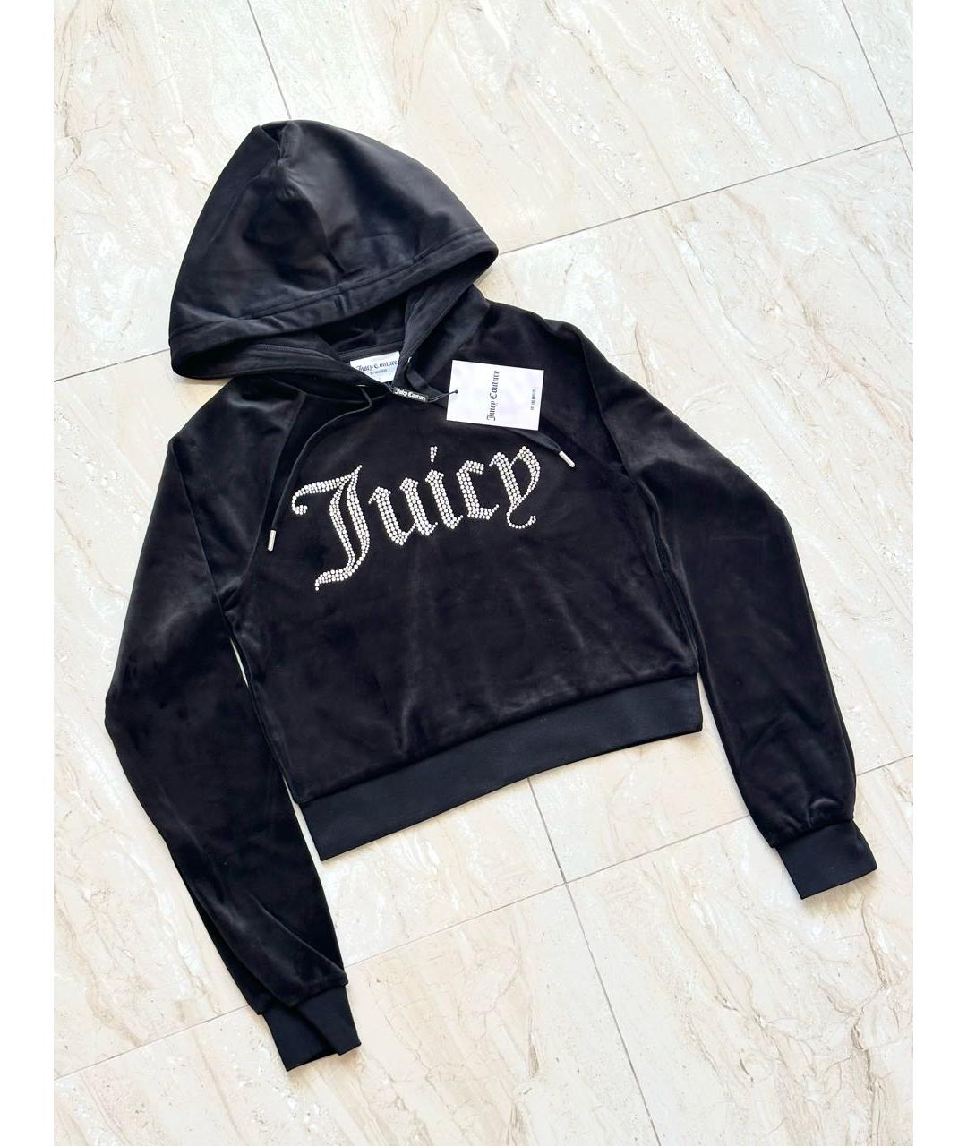 JUICY COUTURE Черный велюровый спортивные костюмы, фото 4