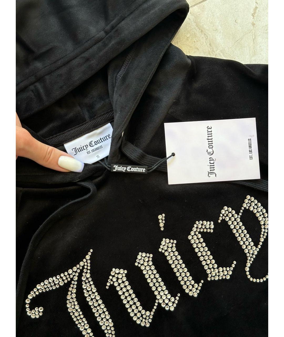 JUICY COUTURE Черный велюровый спортивные костюмы, фото 5