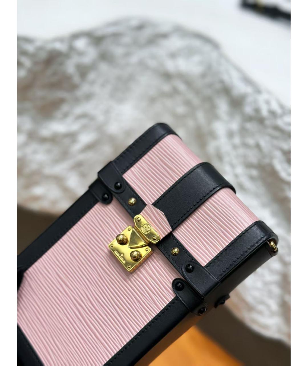 LOUIS VUITTON Розовая кожаная сумка через плечо, фото 4