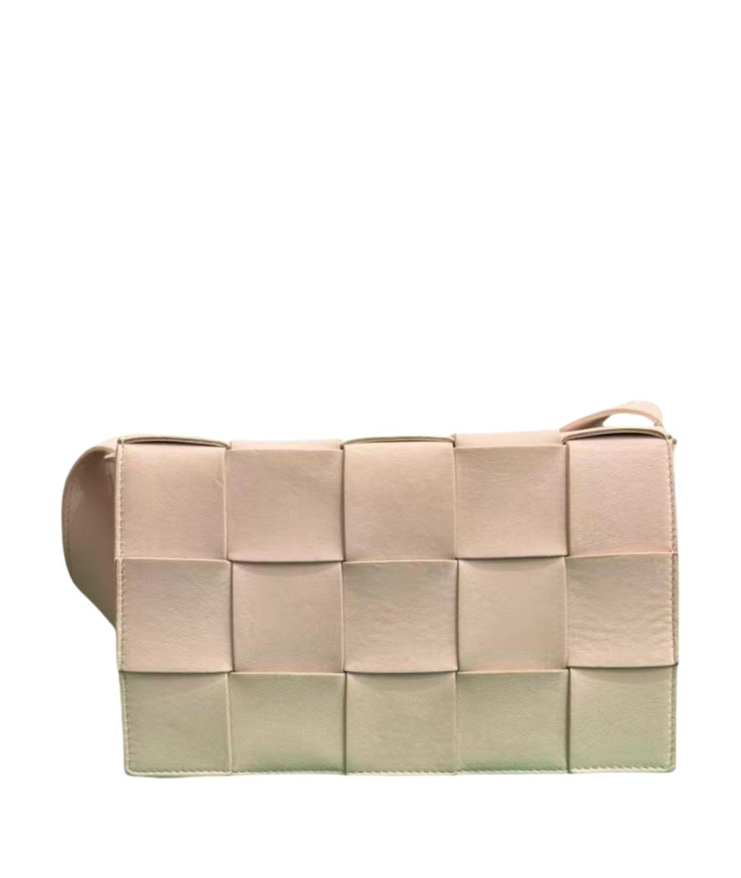 BOTTEGA VENETA Бежевая кожаная сумка через плечо, фото 1