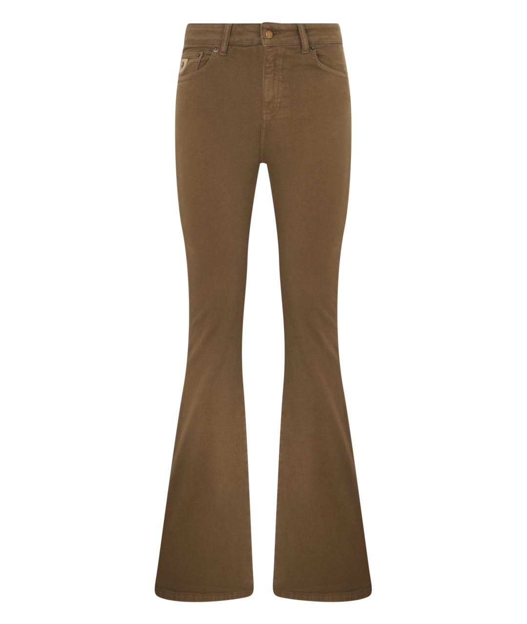 LOIS JEANS Зеленые хлопковые джинсы клеш, фото 1