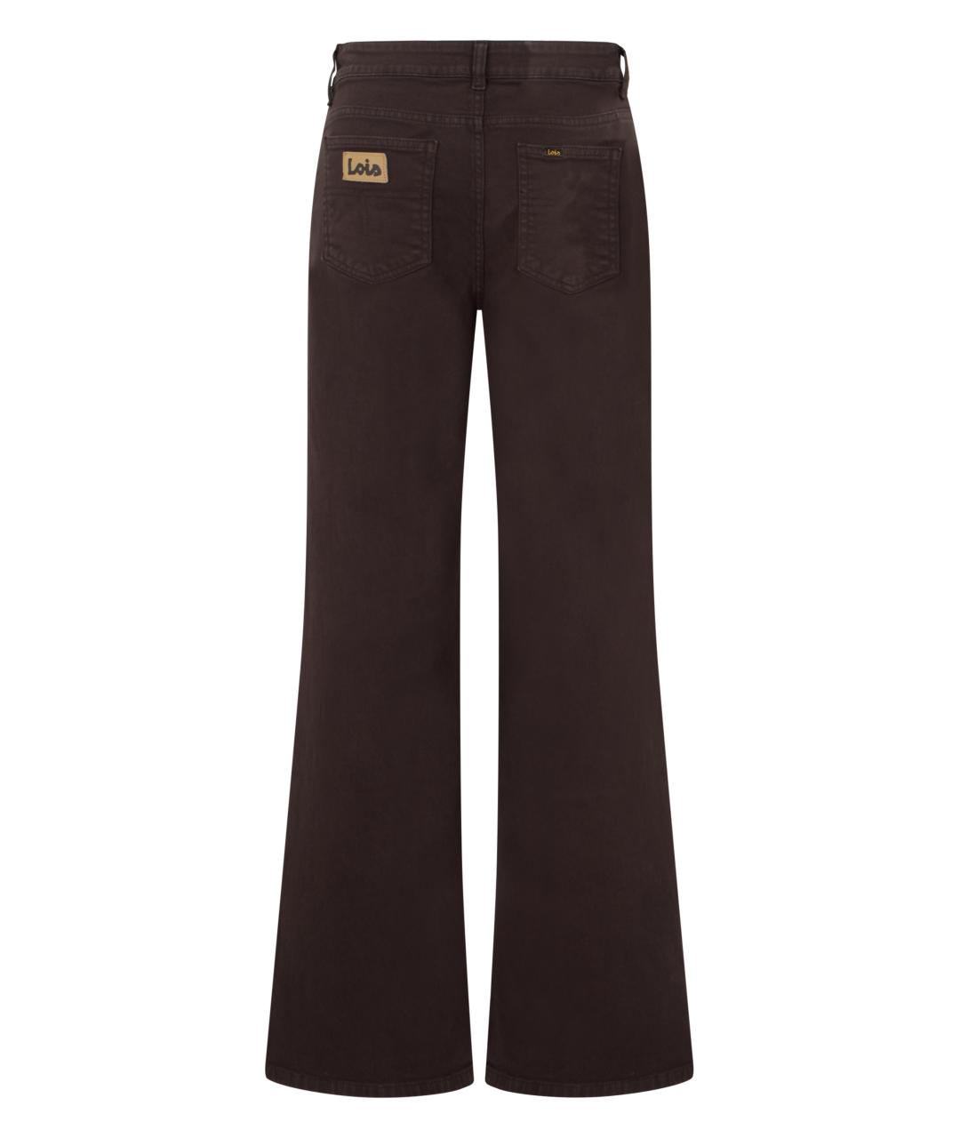 LOIS JEANS Черные хлопковые джинсы клеш, фото 2
