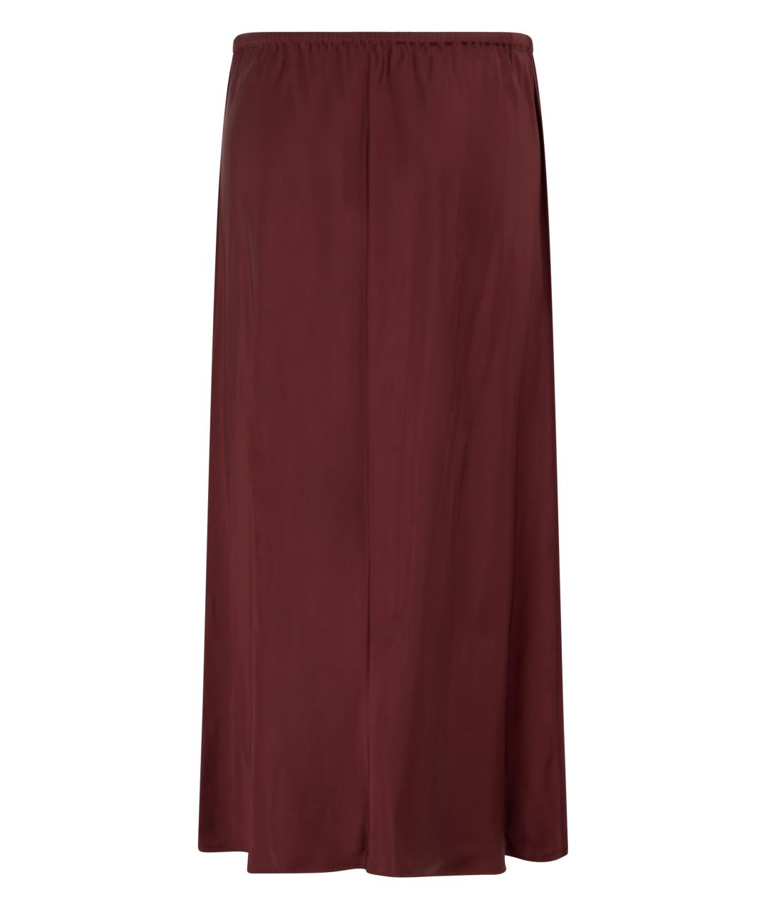 VINCE Бордовая вискозная юбка миди, фото 2