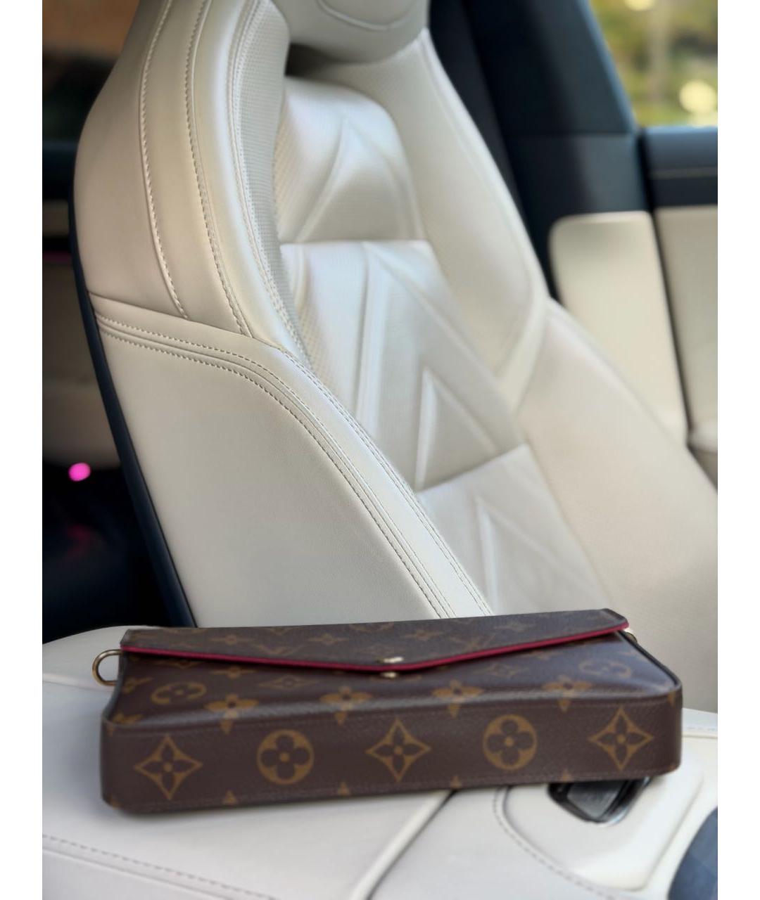 LOUIS VUITTON Коричневая сумка через плечо из канвы, фото 8