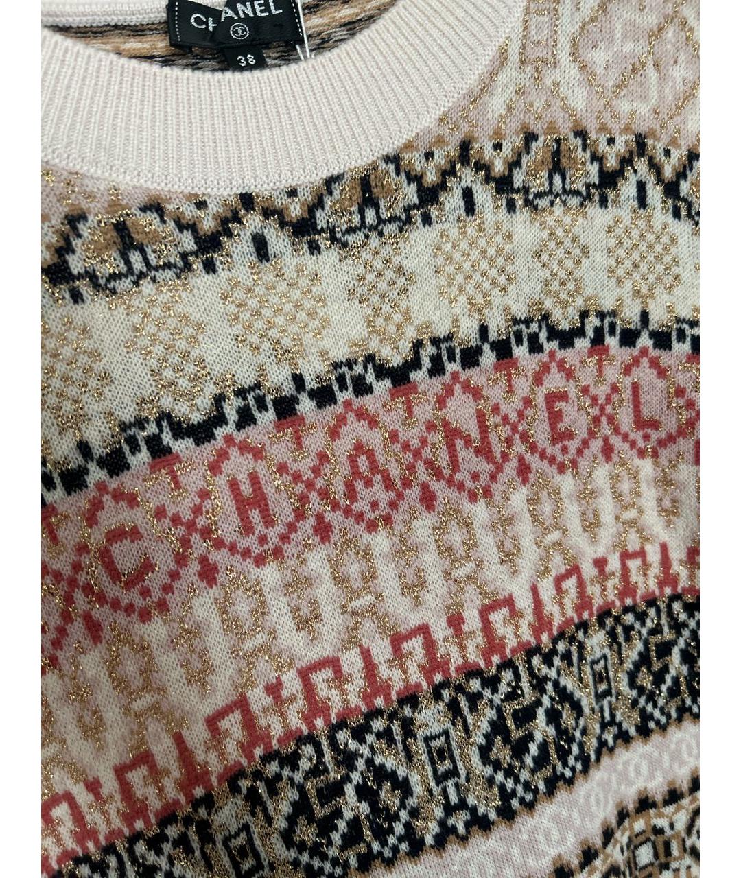 CHANEL Мульти кашемировое повседневное платье, фото 4