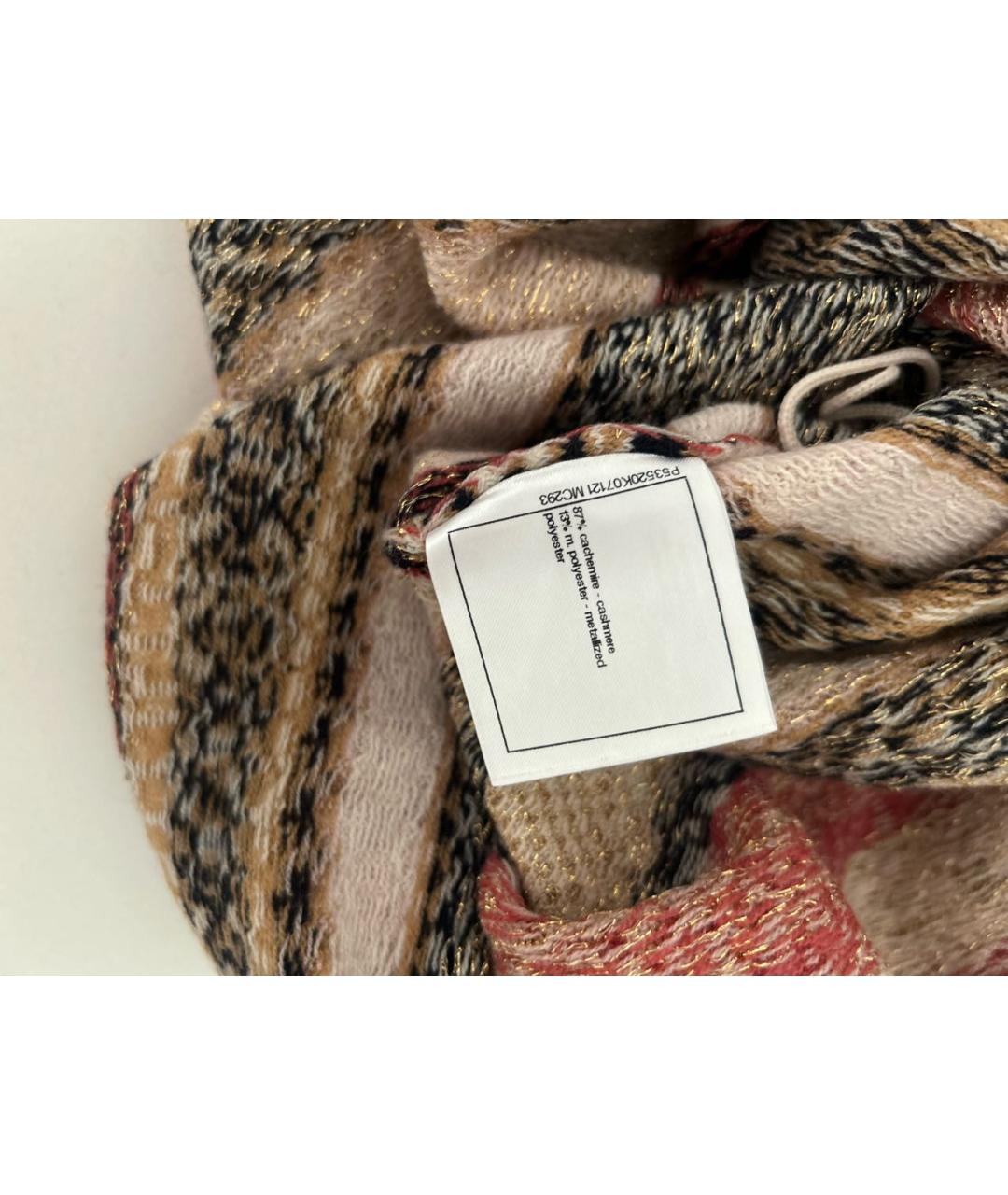 CHANEL Мульти кашемировое повседневное платье, фото 6