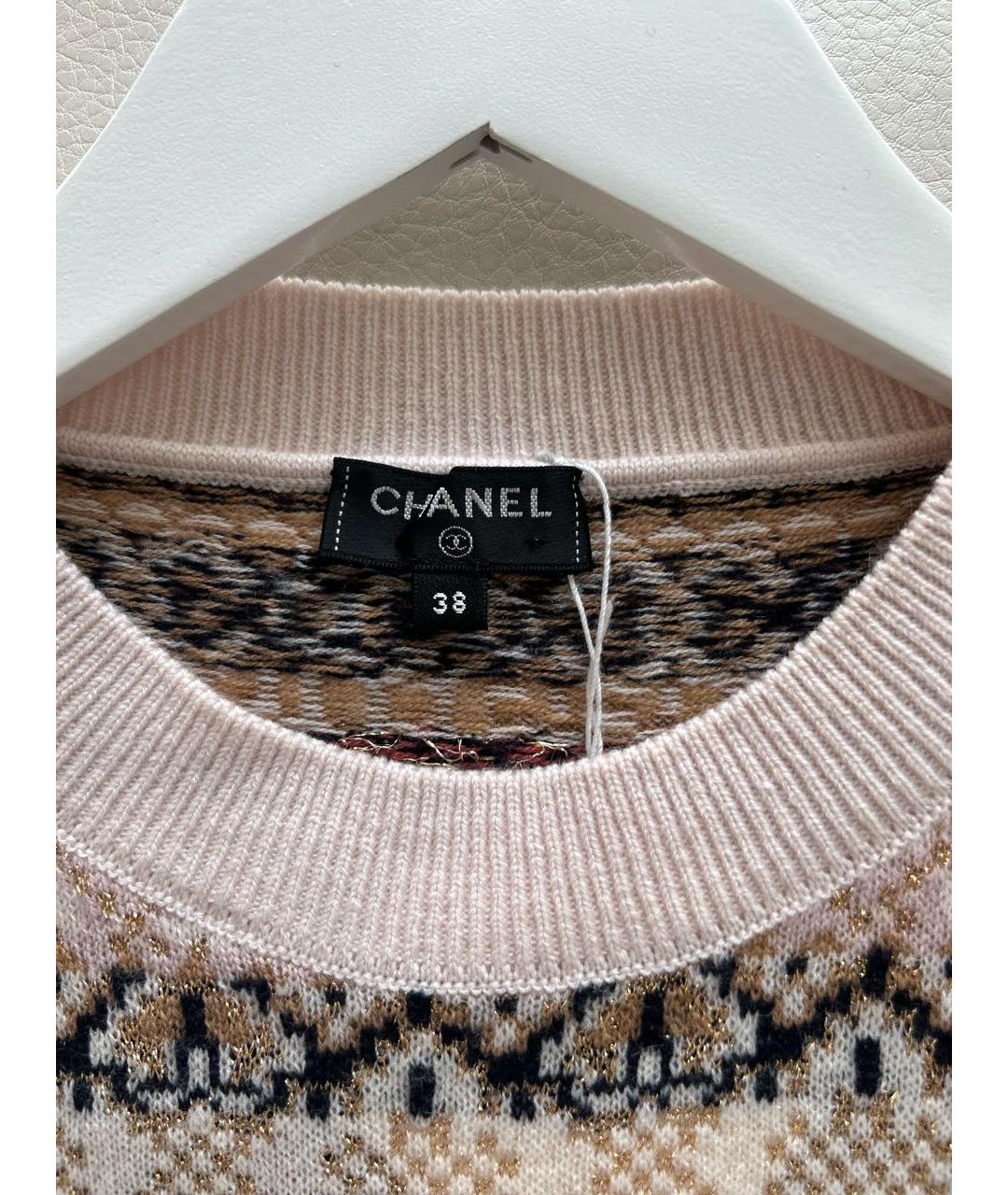 CHANEL Мульти кашемировое повседневное платье, фото 7